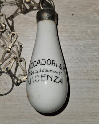 pomello con catena in ceramica pubblicitario 