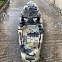 Kayak da pesca+ pagaia+ carrello