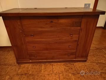 cassettiera con specchio 