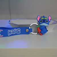 Portachiavi Stitch in PVC e Metallo