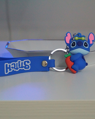 Portachiavi Stitch in PVC e Metallo