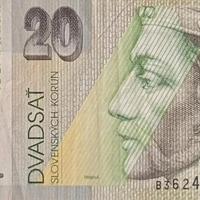 banconota 20 korun Slovacchia 