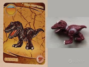 Baryonyx rosso Dinofroz World con Carta
