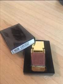 Ferma soldi Acciao e cuoio nuovo