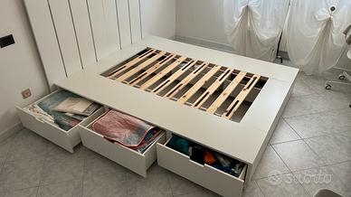 Letto matrimoniale contenitore  Ikea Nordli