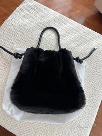 Borsa a secchiello O’Bag pelliccia