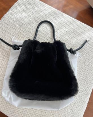 Borsa a secchiello O’Bag pelliccia