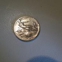 Moneta 20 Cent Libertà Librata rara
