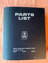 Parts list B.M.C service British Leyland