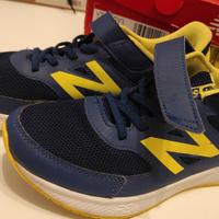SCARPE NEW BALANCE TELA TAGLIA 40 COLORE BLU GIALL