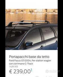 Portapacchi Ford focus 2004-2007