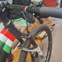 Bici mtb carbonio tg m fatta a mano