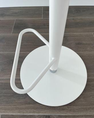 Coppia di sgabelli Connubia Riley in cuoio bianco