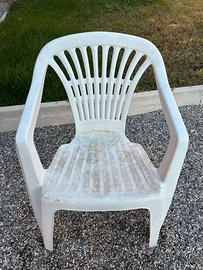 Sedia in plastica per giardino