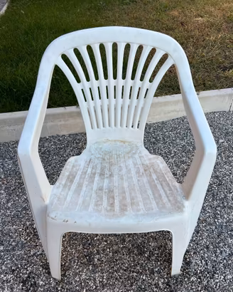 Sedia in plastica per giardino