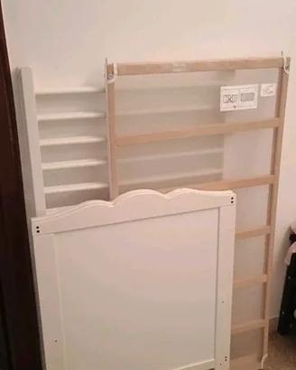 LETTINO CULLA IKEA HENSVIK BIANCO + MATERASSO