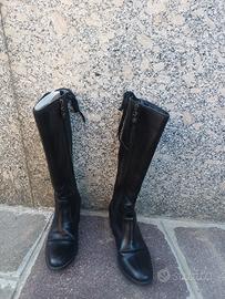 *Stivali alti donna pelle nera - Taglia 36 - 