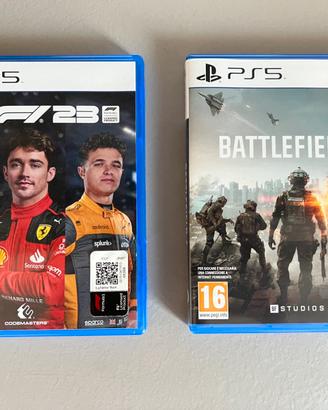 Battlefield 6 + F1 23 x PS5 condizioni perfette