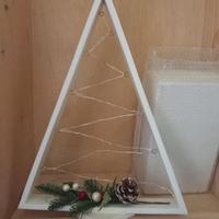 Alberello di Natale in Legno con Luci 