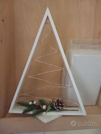 Alberello di Natale in Legno con Luci 