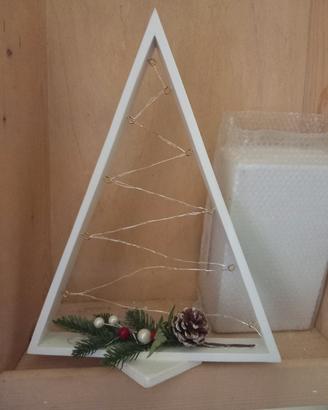 Alberello di Natale in Legno con Luci 