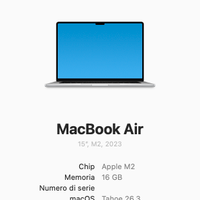 MacBook Air 15” mid 2023