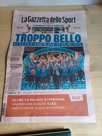 gazzetta dello sport  Italia campione d Europa 