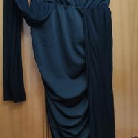 abito da sera tubino nero 