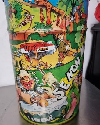 Contenitore/fustino raro in latta URRA' SAIWA