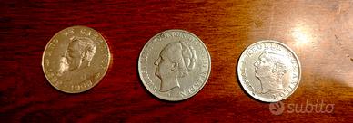 Lotto 3 Monete in Argento originali 