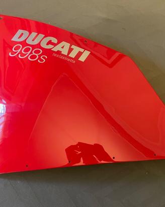 Kit fiancate originali ducati 998s rosse con vasca