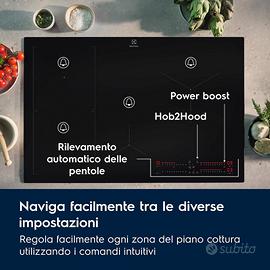 Piano cottura induzione Electrolux da 80 cm