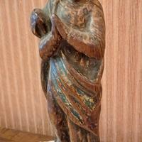 arte sacra piccola statua lignea Vergine Maria 