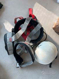 Imbracatura e casco di protezione Camp