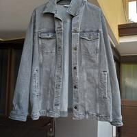 giacca jeans grigio donna