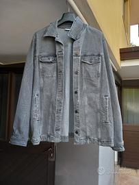 giacca jeans grigio donna