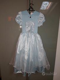 STUPENDO VESTITO DA ELSA O PRINCIPESSA 