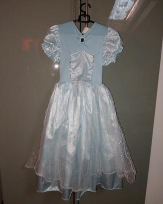 STUPENDO VESTITO DA ELSA O PRINCIPESSA 