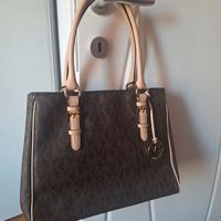 borsa Michael Kors marrone e beige originale 