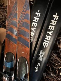 Coppia sci nautici vintage