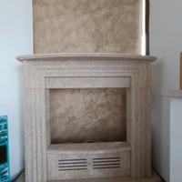 rivestimento camino marmo giallo d'Istria 