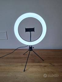 Ring light multicolore RGB 25cm