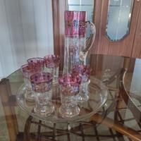 Servizio di bicchieri in cristallo