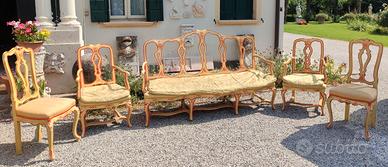 Salotto veneziano laccato '700