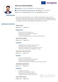 Facchino, Lavapiatti ,Magazziniere