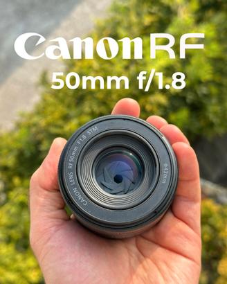 Obiettivo Canon RF 50mm f1.8 STM per Canon EOS R