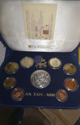 Monete Divisionale proof Vaticano 2002