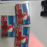 audio cassette video cassette vhs e 8mm