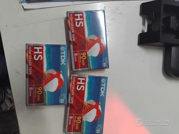 audio cassette video cassette vhs e 8mm