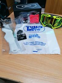 Ls2 aura goggle black yellow with iridium visor